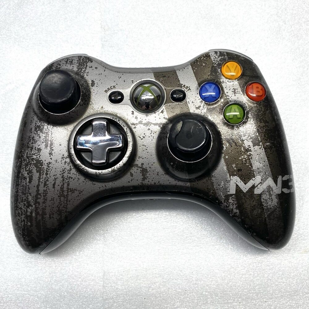 Microsoft Xbox 360 Wireless Controller MW3 Call of Duty Modern Warfare 3 Silver